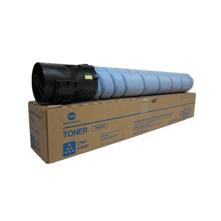 Konica Minolta TN324C Cyan Toner